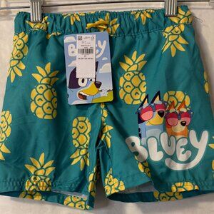 Bluey Swim Trunks for boys with Pineapples Size 2T